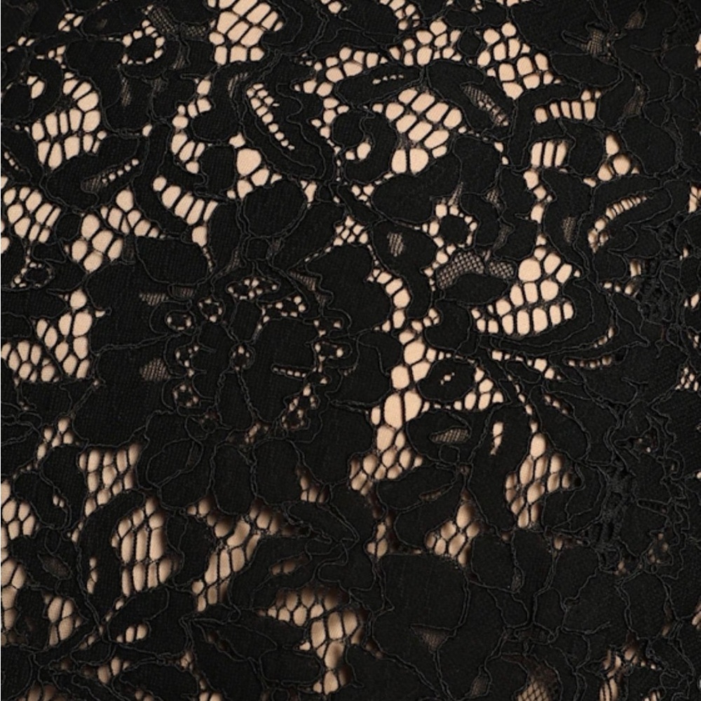 Lulu's Black Lace Midi Dress Sz S - Picture 5 of 10